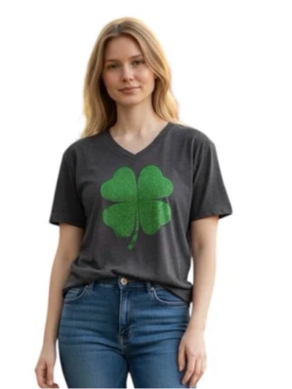 BELLA CANVAS Woman’s Four Leaf Clover T-Shirt size Medium